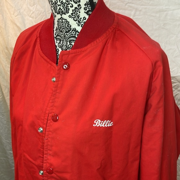 Vintage Union Made MA Klein bomber trucker jacket | snap front, back graphic USA - Picture 3 of 10